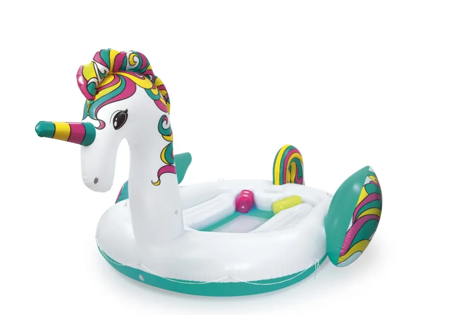 Isola Gonfiabile Unicorno Gigante Per 6 Persone Bestway® (5.90 M)