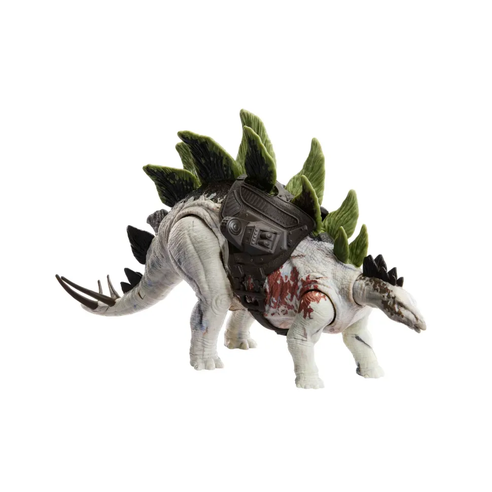 Jurassic World Predatori Giganti Stegosauro, Dinosauro Di Grandi Dimensioni Con Mossa D'Attacco E Attrezzatura Di Tracciamento, Per Gioco Classico E Digitale, Giocattolo, 4+ Anni, Hlp24