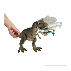 Jurassic World Tyrannosaurus Rex Devasta E Divora, Giocattolo Per Bambini 4+ Anni