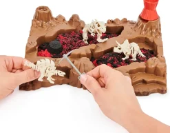 Kinetic Sand, Dino Dig Playset Con 10 Ossa Di Dinosauri Nasclste