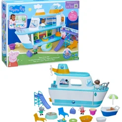 La Crociera Di Peppa Pig, Playset Di Peppa Pig Con 17 Pezzi, Giocattoli Per Eta Prescolare, Dai 3 Anni In Su