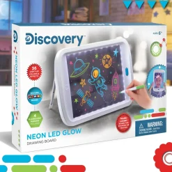 Lavagna Da Disegno Con Luci A Neon E 4 Pennarelli