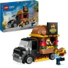 Lego City 60404 Furgone Degli Hamburger Giocattolo, Veicolo Per Bambini 5+ Anni, Camion Food Truck Con Accessori E 2 Minifigure