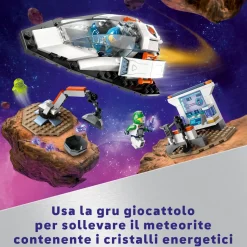 Lego City 60429 Navetta Spaziale E Scoperta Di Asteroidi, Gioco Per Bambini 4+ Con Astronave Giocattolo, Gru E 2 Minifigure