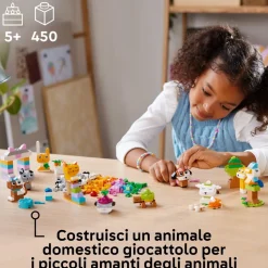 Lego Classic 11034 Animali Domestici Creativi, Giocattolo Per Bambini Di 5+ Anni Per Costruire Cane, Gatto E Altri Animali