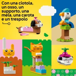 Lego Classic 11034 Animali Domestici Creativi, Giocattolo Per Bambini Di 5+ Anni Per Costruire Cane, Gatto E Altri Animali