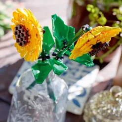 Lego Creator 40524 Girasoli, Fiori Finti Per Bambini 8+ Compatibile Con Bouquet Fiori Artificiali, Regalo Per Ragazza O Ragazzo