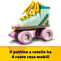 Lego Creator 31148 3In1 Pattino A Rotelle Retro Trasformabile In Mini Skateboard O Radio Giocattolo, Giochi Per Bambini 8+