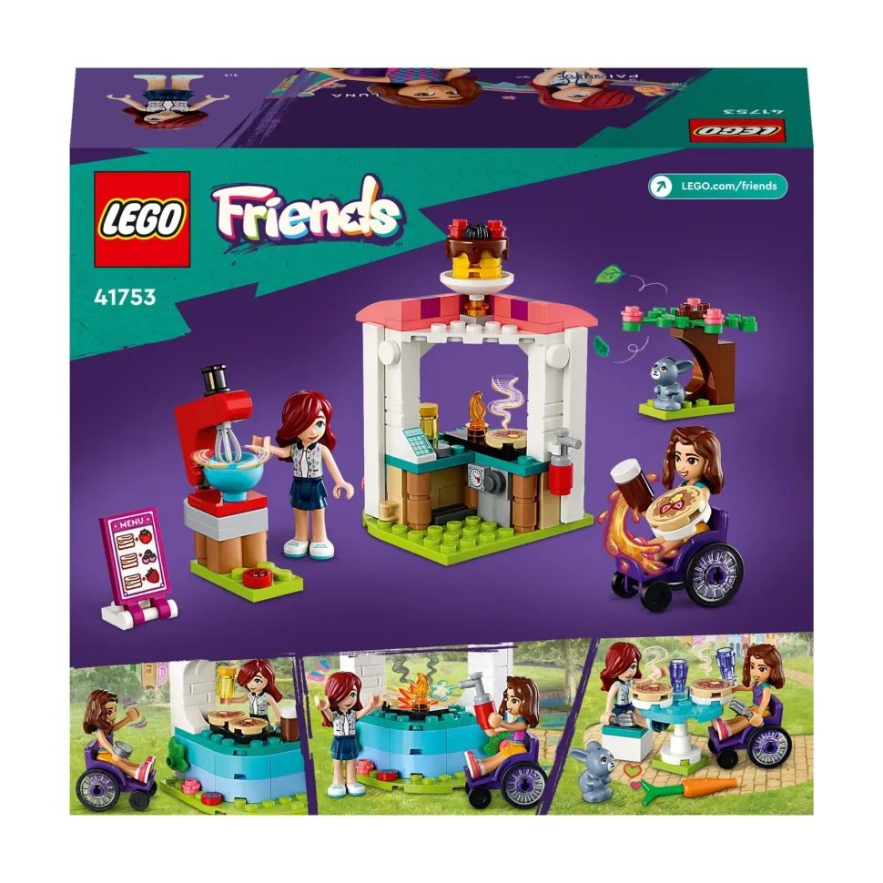 Lego Friends 41753 Negozio Di Pancake, Giochi Creativi Per Bambini E Bambine 6+ Anni Con Mini Bamboline E Coniglio Giocattolo