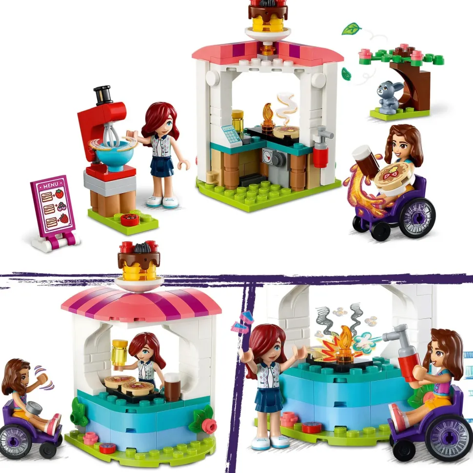 Lego Friends 41753 Negozio Di Pancake, Giochi Creativi Per Bambini E Bambine 6+ Anni Con Mini Bamboline E Coniglio Giocattolo