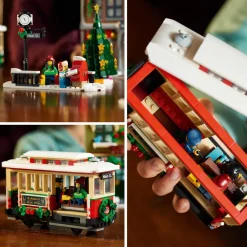 Lego Icons 10308 Festivita Nella Strada Principale, Modellino Da Costruire Di Villaggio Con Decorazioni Natalizie, Idea Regalo
