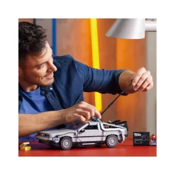 Lego Icons 10300 Macchina Del Tempo Ritorno Al Futuro, Set Modellino Delorean Da Costruire, Minifigure Di Doc E Marty Mcfly