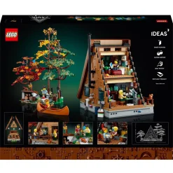 Lego Ideas 21338 Baita, Kit Modellino Casa Da Costruire Per Adulti Con 4 Minifigure Personalizzabili E Di Animali Selvatici