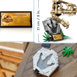 Lego Jurassic World 76964 Fossili Di Dinosauro: Teschio Di T. Rex Giocattolo, Giochi Per Bambini 9+ Con Fossile Da Costruire