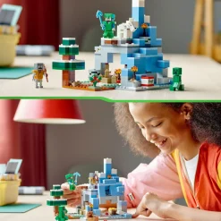 Lego Minecraft 21243 I Picchi Ghiacciati, Modellino Da Costruire Con Caverna E Personaggi Steve, Creeper E Capra, Idee Regalo