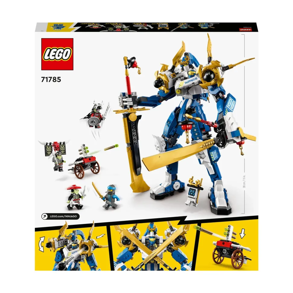 Lego Ninjago 71785 Mech Titano Di Jay, Set 2023 Con Action Figure, Gioco Da Battaglia Per Bambini Con 5 Minifigure E Carro