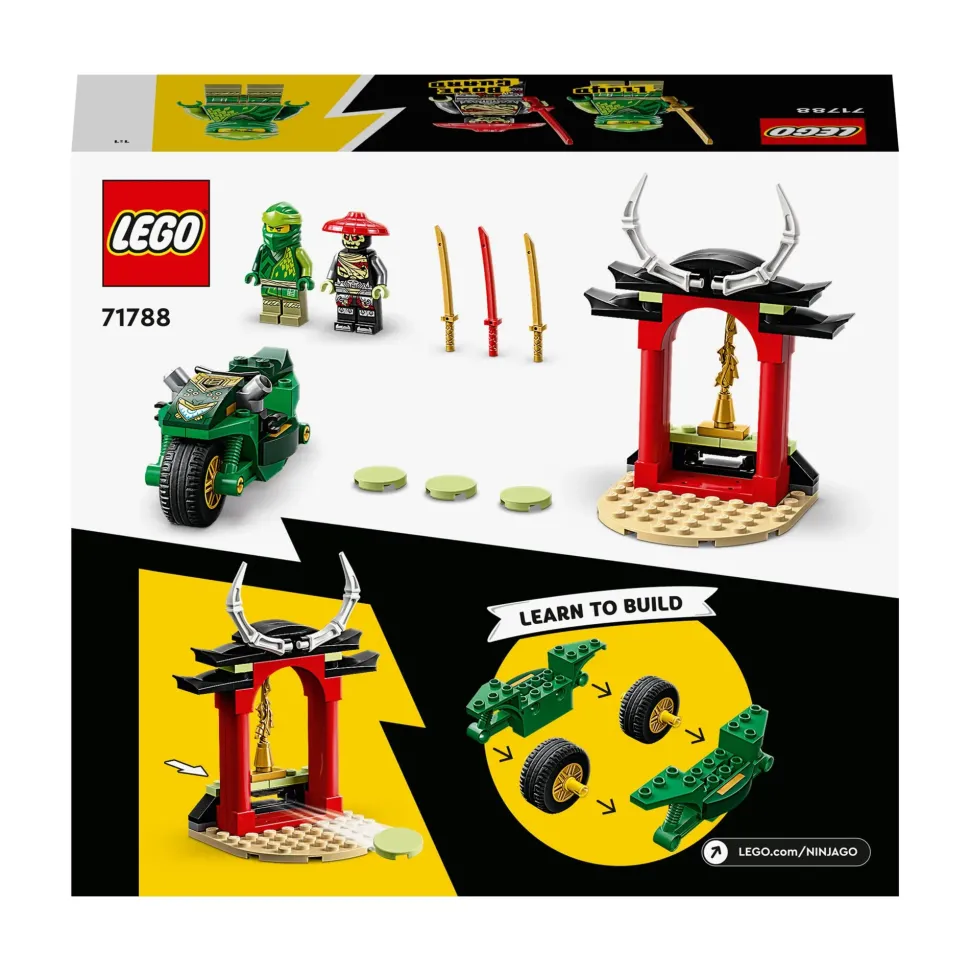 Lego Ninjago 71788 Moto Ninja Di Lloyd, Motocicletta Giocattolo Per Bambini In Eta Prescolare, Set Di Giochi Educativi 4+