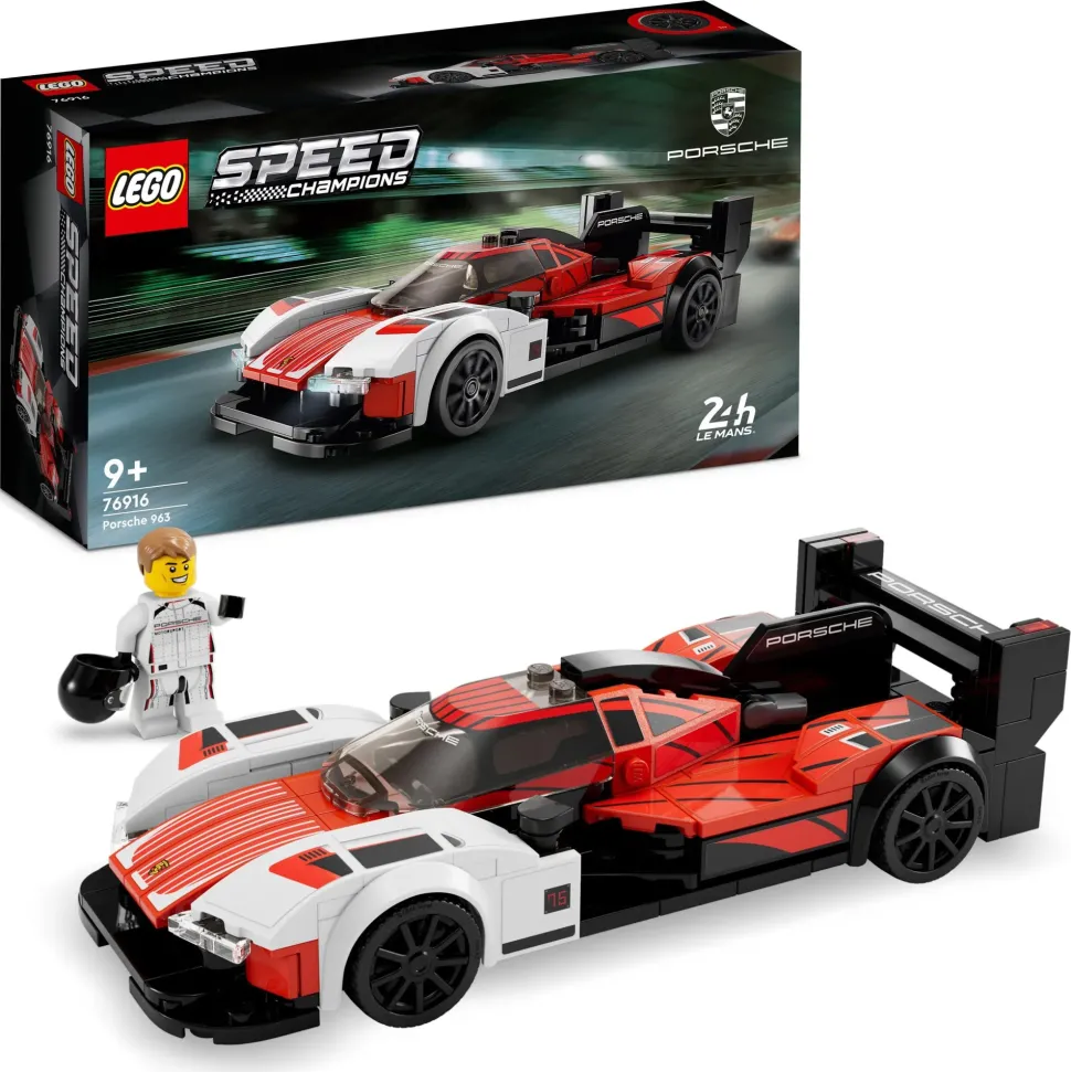 Lego Speed Champions 76916 Porsche 963, Modellino Auto Da Costruire, Macchina Giocattolo Per Bambini, Set Da Collezione 2023