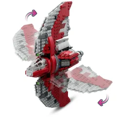 Lego Star Wars 75362 Shuttle Jedi T-6 Di Ahsoka Tano, Astronave Giocattolo Con 4 Minifigure, Regalo Della Serie Ahsoka