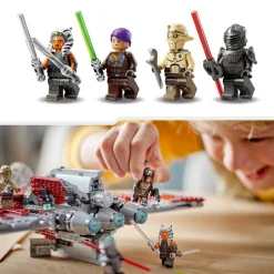 Lego Star Wars 75362 Shuttle Jedi T-6 Di Ahsoka Tano, Astronave Giocattolo Con 4 Minifigure, Regalo Della Serie Ahsoka