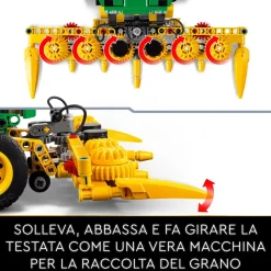 Lego Technic 42168 John Deere 9700 Forage Harvester, Trattore Giocattolo Per Bambini 9+ Anni, Veicolo Mietitrebbia Funzionante