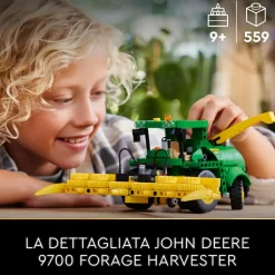 Lego Technic 42168 John Deere 9700 Forage Harvester, Trattore Giocattolo Per Bambini 9+ Anni, Veicolo Mietitrebbia Funzionante