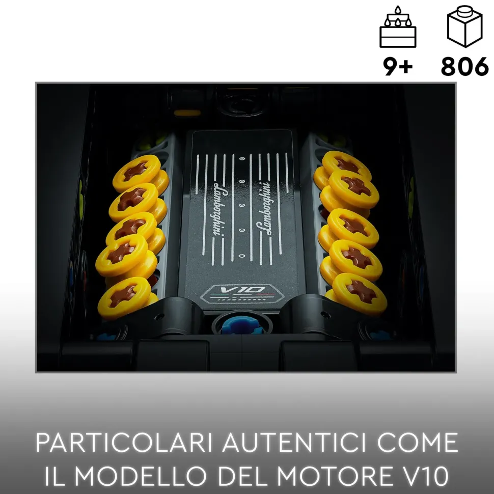 Lego Technic 42161 Lamborghini Huracan Tecnica, Modellino Di Auto Da Costruire, Macchina Giocattolo Per Bambini