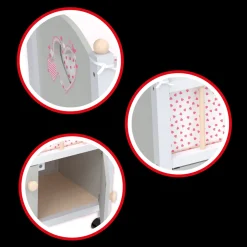 Lettino Con Ruote In Legno