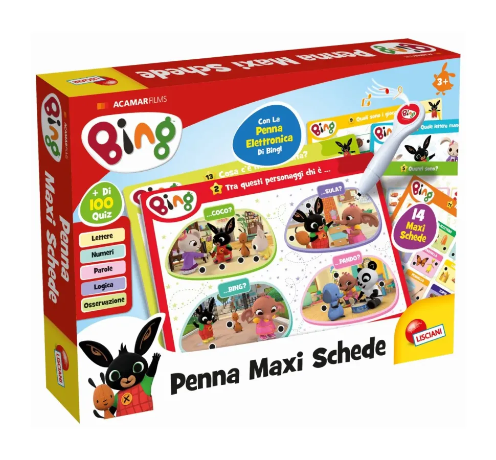 Lisciani Bing Penna Maxi Schede
