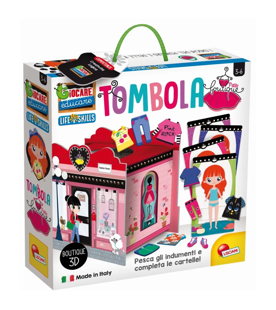 Lisciani Life Skills Tombola Vesti E Svesti Allegra Boutique