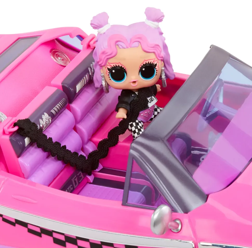 L.O.L. Surprise! City Cruiser Auto Sportiva Rosa E Viola Con Caratteristiche Favolose E Un'Esclusiva Bambola Beeps Inclusa