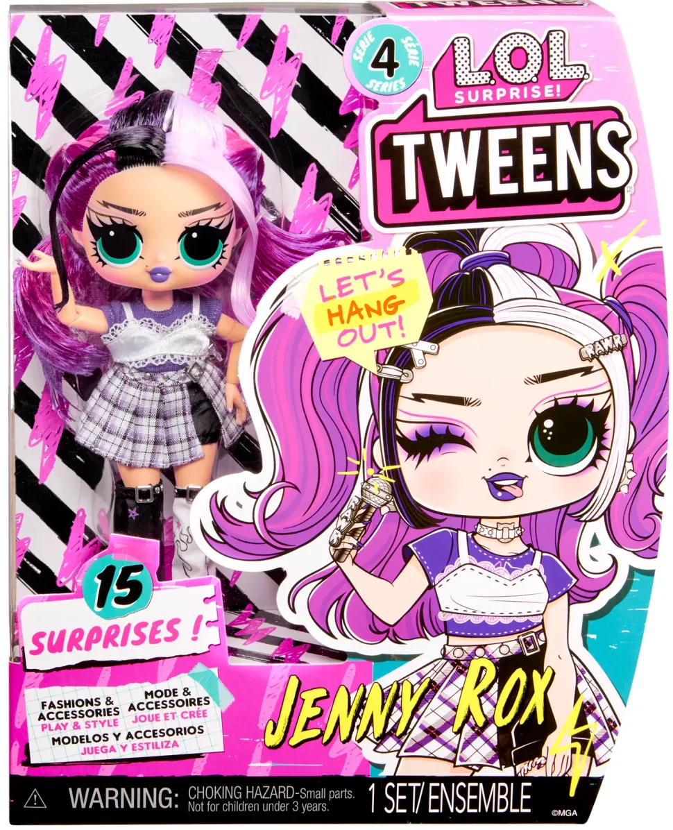 Lol Surprise Tweens Serie 4 Fashion Doll: Jenny Rox.15 Sorprese E Favolosi Accessori Da Sfoggiare