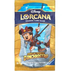 Lorcana Disney Booster Pack -Bustina Da 12 Carte Nelle Terre D'Inchiostro Ravensburger