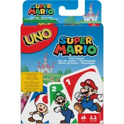 Mattel Games-Uno Gioco Di Carte Versione Super Mario Bros, 7+ Anni