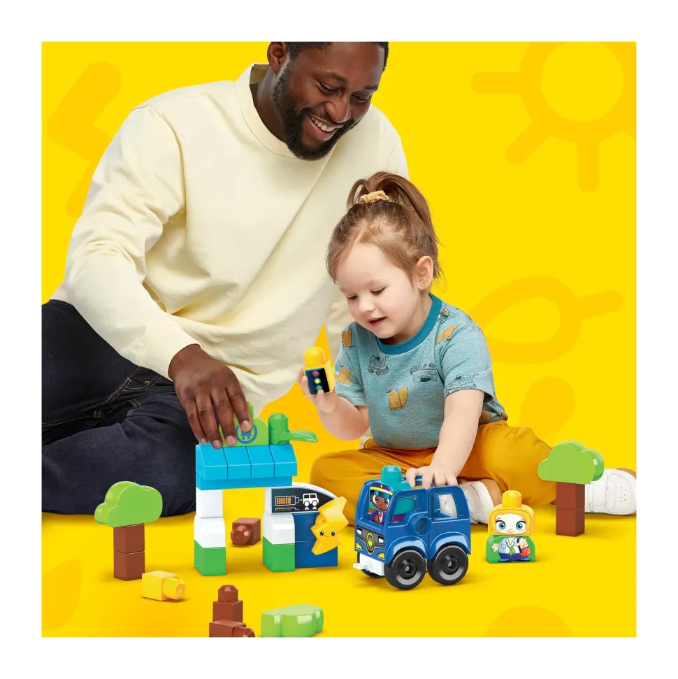 Mega Bloks Green Town Bus Ecologico Amici Bio, Set Da Costruzione Con 36 Blocchi, Giocattolo Per Bambini 1+ Anni, Hdx90