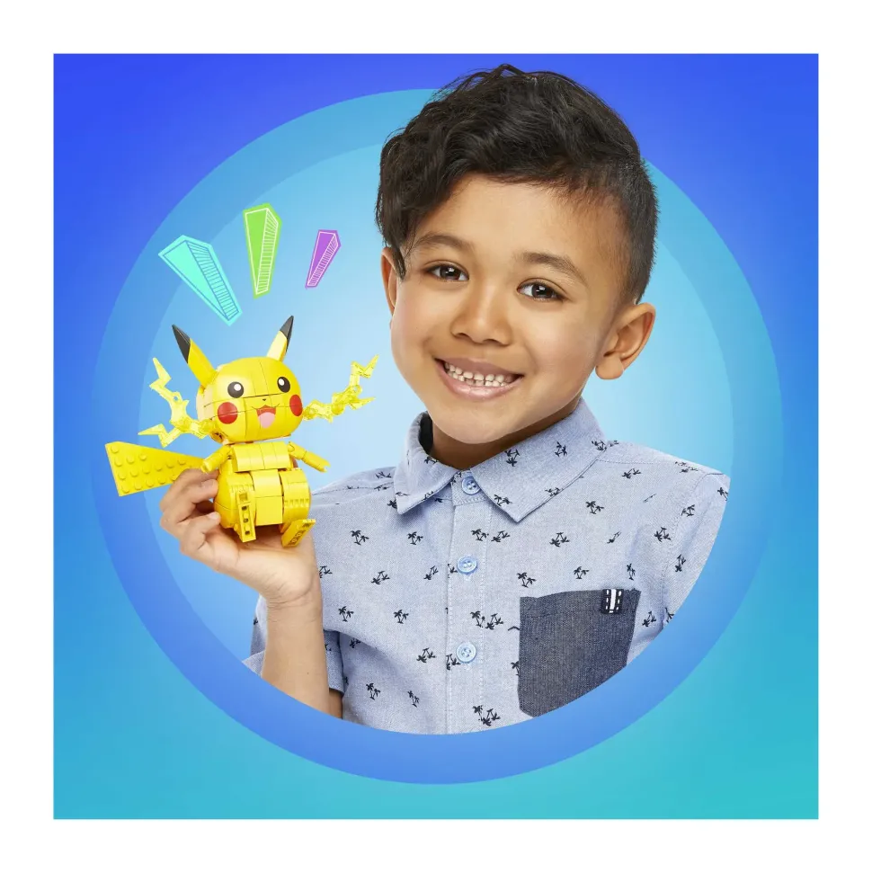 Mega Construx Mega Construx Pokemon Elettro Da 10 Cm Con Dettagli Realistici , Giocattolo Per Bambini 6+ Anni, Gmd31