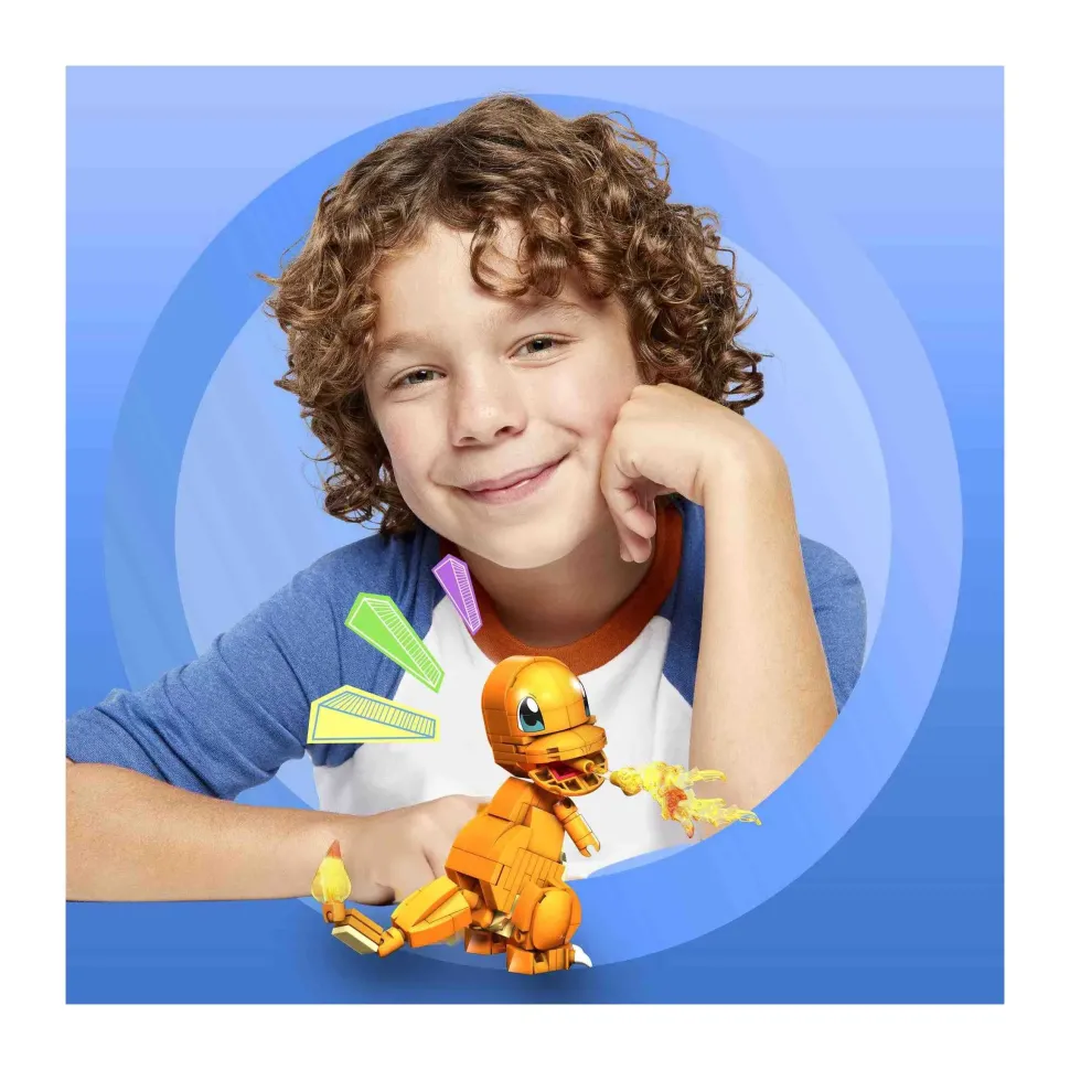 Mega Construx Pokemon Charmander Personaggio Da Costruzione, Giocattolo Per Bambini 7+ Anni