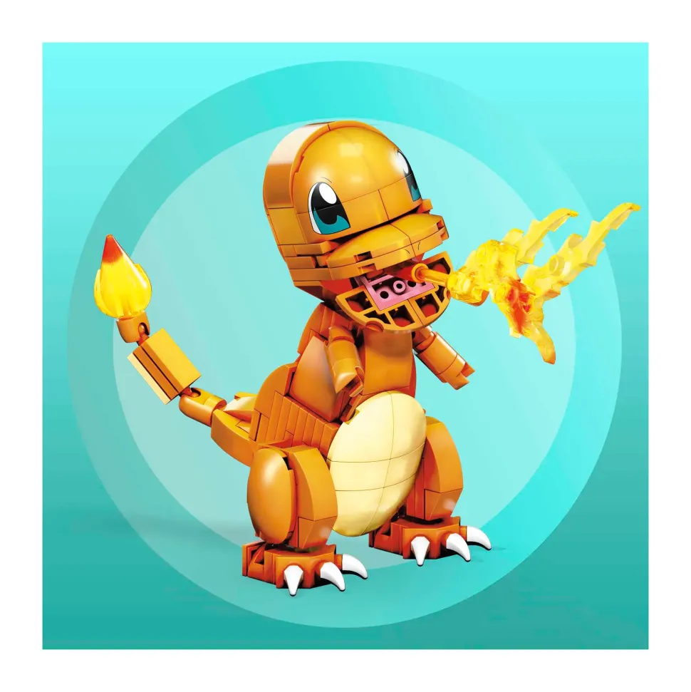 Mega Construx Pokemon Charmander Personaggio Da Costruzione, Giocattolo Per Bambini 7+ Anni