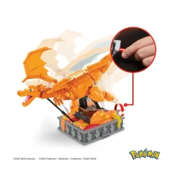 Mega Pokemon Kinetic Charizard, Set Da Costruzione Da 1664 Pezzi, Personaggio Meccanizzato Con Movimento Realistico E Alto 28 Cm Da Collezione, 12+ Anni, Hmw05