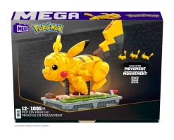 Mega Pokemon Kinetic Pikachu, Set Da Costruzione Da 1095 Pezzi, Personaggio Meccanizzato Con Percorso Roccioso Animato, Da Collezione, 12+ Anni, Hgc23