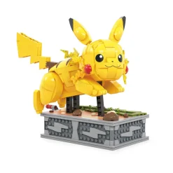 Mega Pokemon Kinetic Pikachu, Set Da Costruzione Da 1095 Pezzi, Personaggio Meccanizzato Con Percorso Roccioso Animato, Da Collezione, 12+ Anni, Hgc23