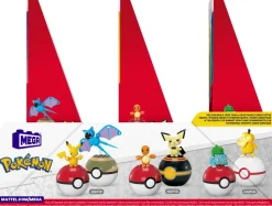 Mega Pokemon Set Collezione Di Poke Balls, Ciascuno Da Costruire Con 40 Mattoncini E Che Include 2 Poke Balls E 2 Personaggi Del Mondo Pokemon