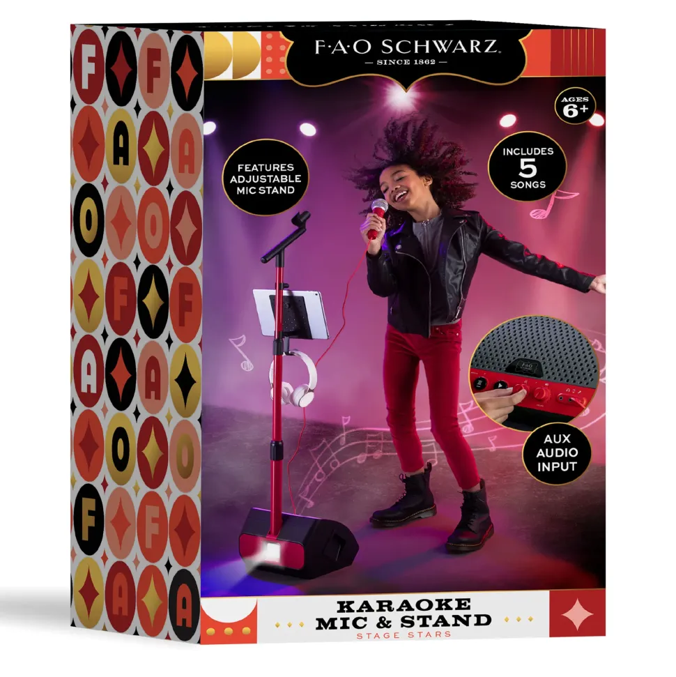 Microfono E Supporto Per Karaoke Stage Stars