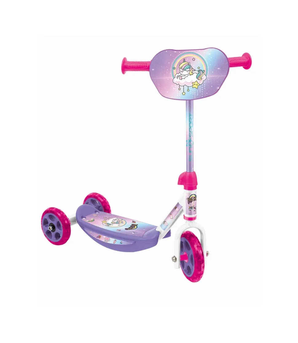 Monopattino 3 Ruote Per Bambini Da 2 A 4 Anni Con Struttura In Metallo E Pedana Antiscivolo | 20 Kg Di Capacita Massima Disponibile In Blu E Rosa