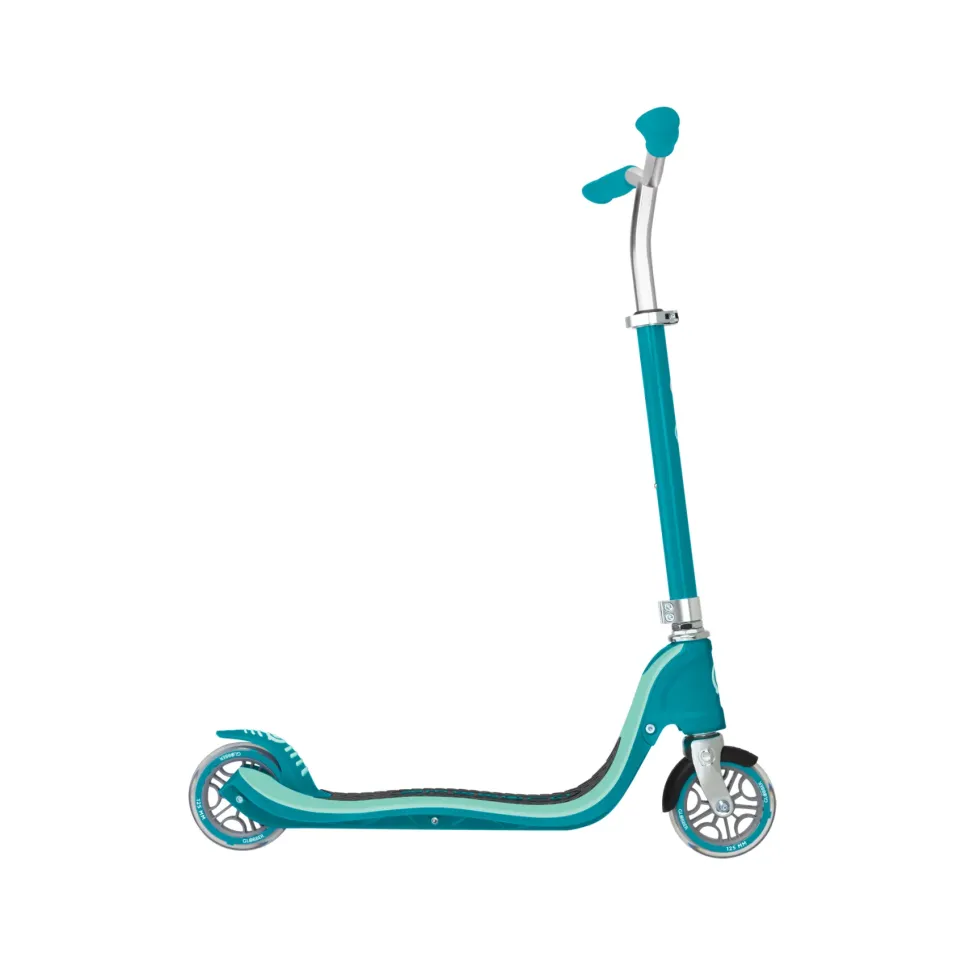 Monopattino Globber Flow 125 Regolabile Verde Acqua Adatto Per Bambini 5 7 Anni