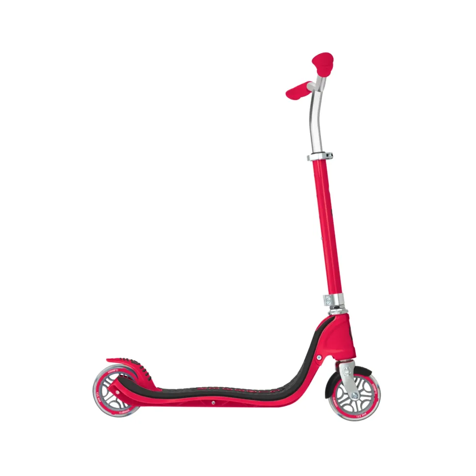 Monopattino Globber Flow 125 Regolabile Rosso Adatto Per Bambini 5 7 Anni