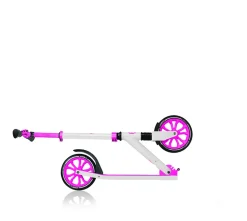 Monopattino Globber Nl 205 Ripiegabile Bianco E Rosa Adatto Per Bambini 7 -12 Anni