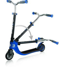 Monopattino Globber Primo Foldable Lights & Flow 125 3 Ruote Navy Blue- Per Bambini 3-7 Anni
