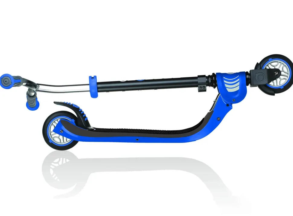 Monopattino Globber Primo Foldable Lights & Flow 125 3 Ruote Navy Blue- Per Bambini 3-7 Anni