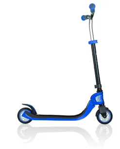 Monopattino Globber Primo Foldable Lights & Flow 125 3 Ruote Navy Blue- Per Bambini 3-7 Anni